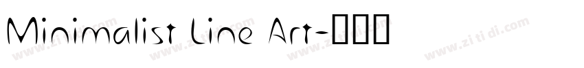 Minimalist Line Art字体转换